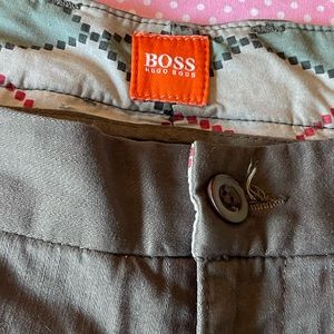 Hugo Boss orange line mens brown  pants size XL